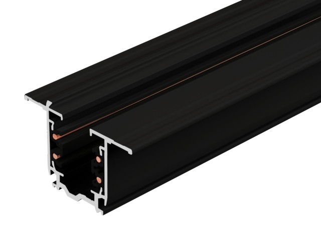 Трек встраиваемый LGD-4TR-TRACK-F-2000-BK-M (D) (Arlight, IP20 Металл, 3 года) фото:2