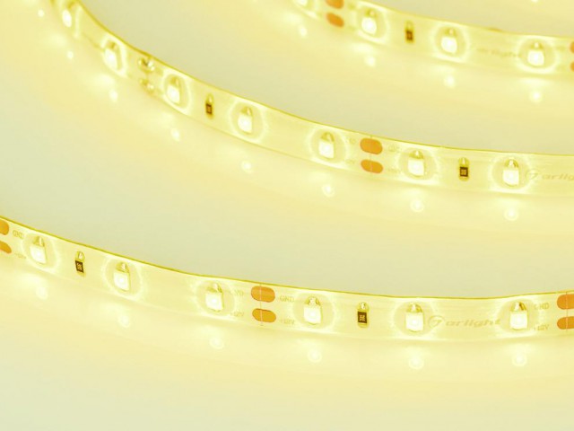Лента герметичная RTW-SE-A60-8mm 12V Yellow (4.8 W/m, IP65, 2835, 5m) (Arlight, -) фото:2