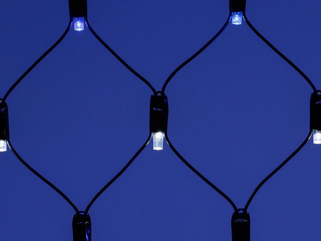 Светодиодная гирлянда ARD-NETLIGHT-CLASSIC-2500x2500-BLACK-432LED White/Blue (230V, 26W) (Ardecoled, IP65) фото:2