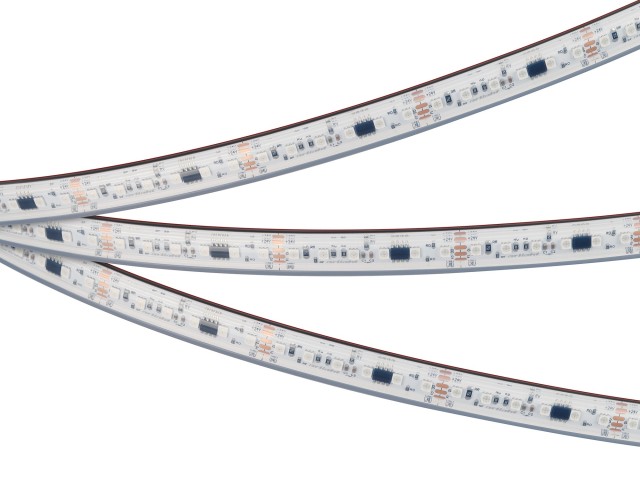 Лента герметичная SPI-PS-A120-12mm 24V RGB-PX6-BPT (23 W/m, IP67, 2835, 5m) (Arlight, бегущий огонь) фото:5