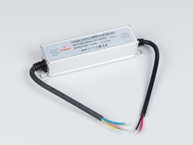 Блок питания ARPV-24100-A1 (24V, 4.16A, 100W) (Arlight, IP67 Металл, 3 года) фото:2
