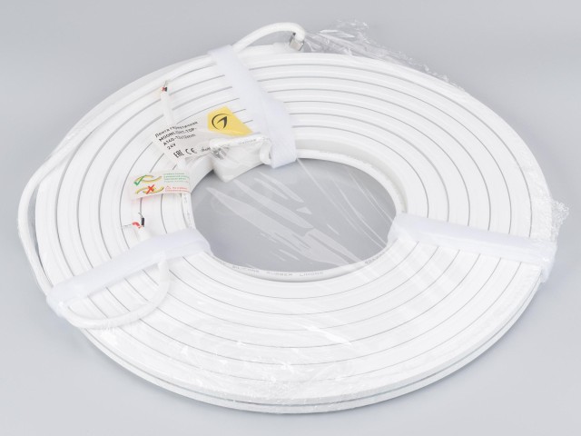 Лента герметичная MOONLIGHT-TOP-A140-13x12mm 24V Day4000 (9.6 W/m, IP67, 5m, wire x2) (Arlight, Вывод боковой, 3 года) фото:3