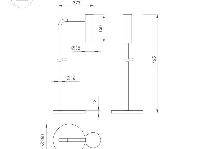 Светильник SP-VERDI-FLOOR-3W Warm3000 (BK, 20 deg, 230V) (Arlight, IP20 Металл, 3 года) фото:8