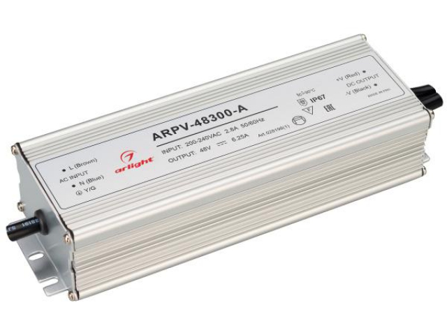 Блок питания ARPV-48300-A (48V, 6.25A, 300W) (Arlight, IP67 Металл, 3 года) фото:4