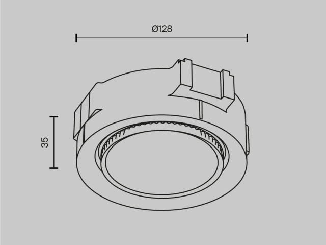 Встраиваемый светильник Technical DL019-GX53-B фото:2