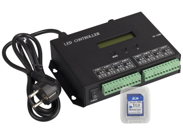 Контроллер HX-803SA DMX (8192 pix, 220V, SD-карта) (Arlight, -) фото:3