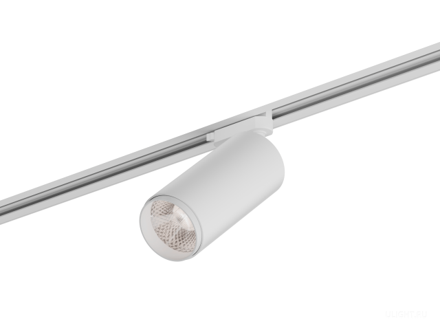 Трековый светильник HOKASU Tube Zoom TR2 (85-160/ral9003 – 20w/3090/12-50deg) фото:1