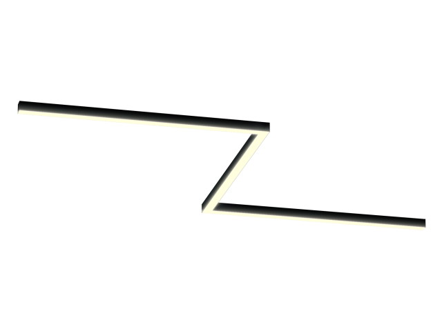 Светильник ЗигЗаг S50 (RAL9005/3x1250mm-90/LT70 — 3K/78W) фото:1
