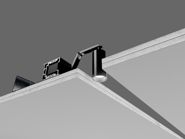 Трековый светильник HOKASU Tube HIDE TR4 (85-130/ral9003 – 30w/3597/38deg) фото:4