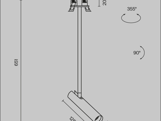 Подвесной светильник Technical P141RS-L125-6W4K-B фото:10