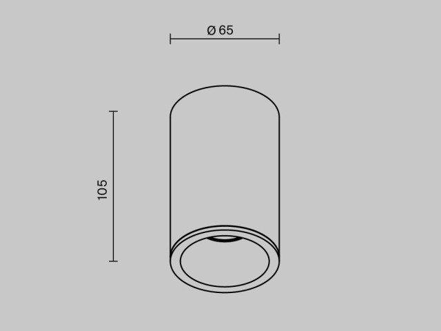 Потолочный светильник Technical C029CL-01-S-B фото:8