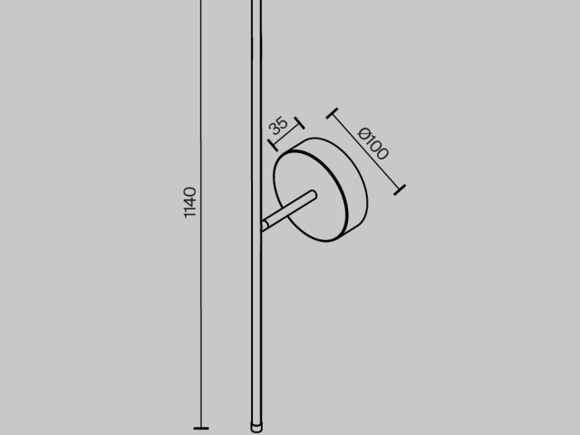 Настенный светильник (бра) Technical C084WL-L18BS2.7K фото:1