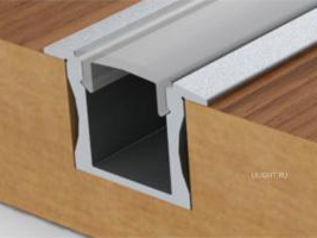 Профиль с экраном ALU-SLIM-H15-F-2000 ANOD+FROST (Arlight, Алюминий) фото:8
