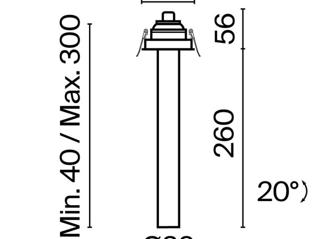 Встраиваемый светильник Technical C140RS-L300-7W3K-B фото:11