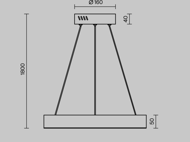 Подвесной светильник Maytoni MOD415PL-L36BS4K фото:1