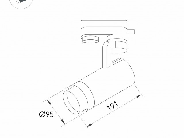 Светильник LGD-GELIOS-4TR-R95-40W Day4000 (WH, 20-60 deg, 230V) (Arlight, IP20 Металл, 3 года) фото:9