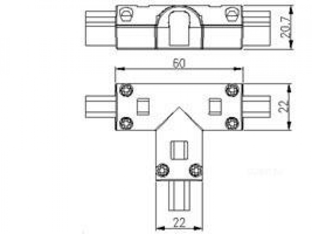 Соединитель тройной ARL-CLEAR-Mini-2x90 (16x8mm) (Arlight, Металл) фото:5
