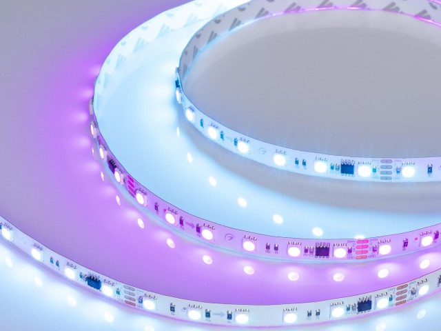 Лента DMX-B60-10mm 24V RGB-PX6 (15 W/m, IP20, 5060, 5m) (Arlight, -) фото:6