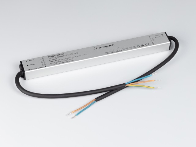 Блок питания ARPV-LG24060-LINEAR-PFC (24V, 2.5A, 60W) (Arlight, IP67 Металл, 5 лет) фото:2
