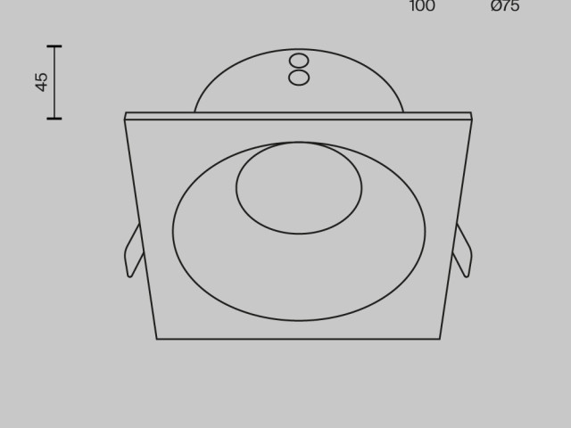 Встраиваемый светильник Technical DL033-2-01W фото:1