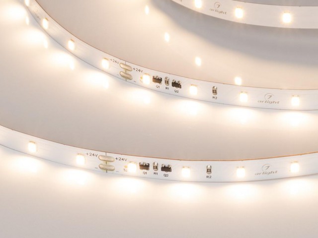 Лента IC-A60-8mm 24V Warm3000 (4.8 W/m, IP20, 2835, 10m) (Arlight, стабилизированная) фото:1
