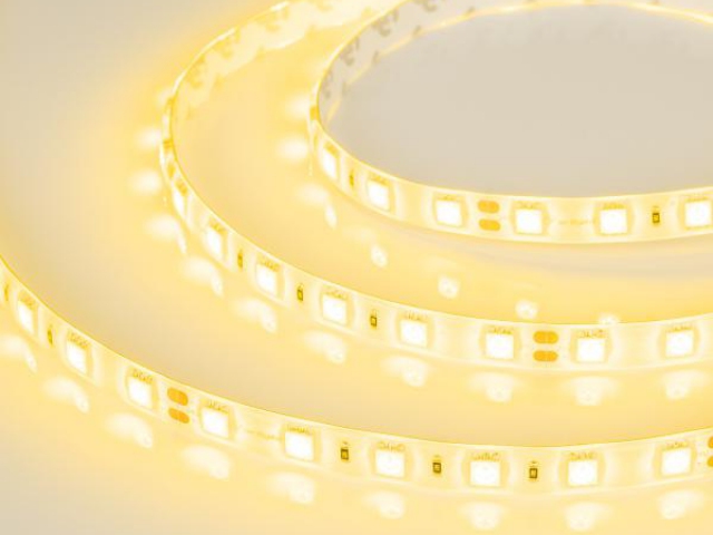 Лента RTW 2-5000SE 24V Yellow 2x (5060, 300 LED, LUX) (Arlight, 14.4 Вт/м, IP65) фото:6