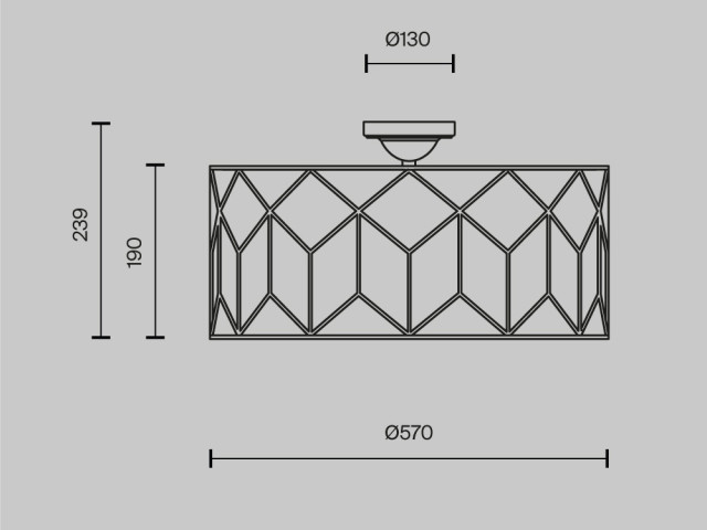 Потолочный светильник Maytoni H223-PL-05-G фото:24