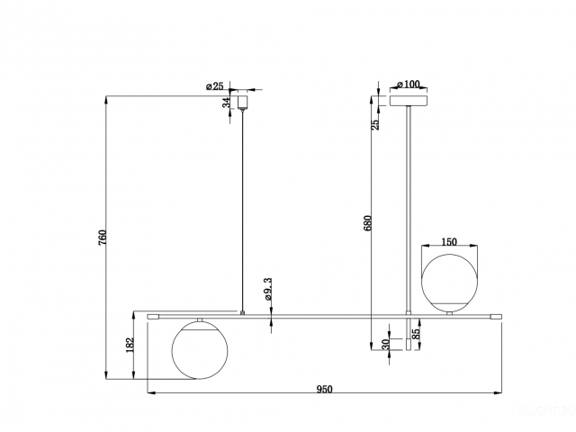 Подвесной светильник Maytoni MOD048PL-02G фото:7