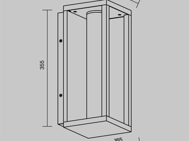 Настенный светильник (бра) Outdoor O480WL-L12B3K фото:1