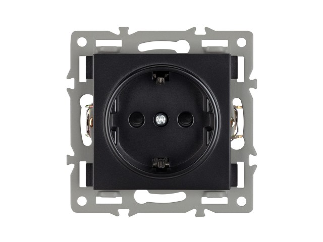 Механизм электрической розетки SCT-MEU1-PL-BK (250V, 16A) (Arlight, -) фото:2