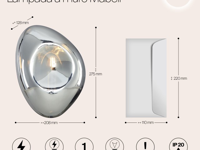 Настенный светильник (бра) Maytoni MOD306WL-01CH фото:6