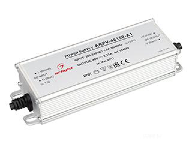 Блок питания ARPV-48150-A1 (48V, 3.13А, 150W) (Arlight, IP67 Металл, 3 года) фото:1