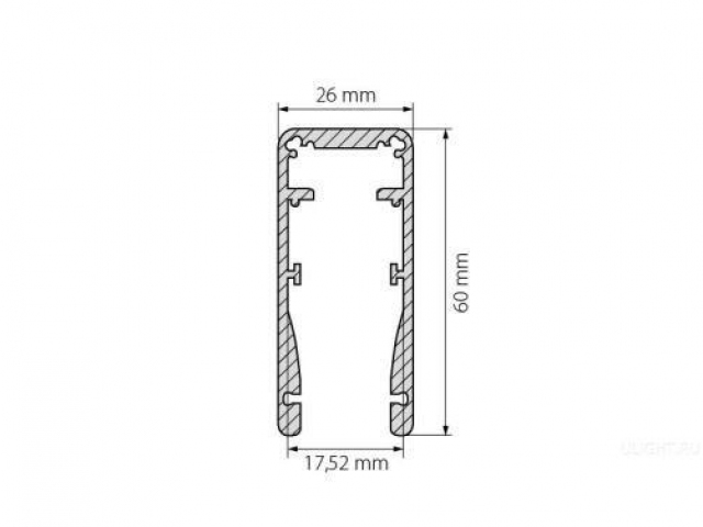 Профиль ALU-HANDRAIL-2000 FOR GLASS 17.5 (Arlight, Алюминий) фото:10