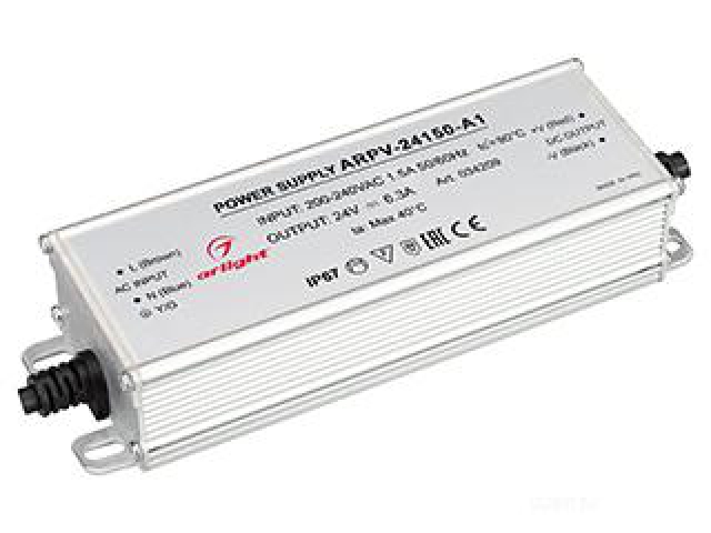 Блок питания ARPV-24150-A1 (24V, 6.25A, 150W) (Arlight, IP67 Металл, 3 года) фото:2