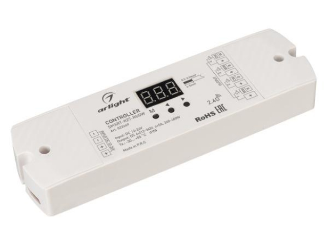 Контроллер SMART-K27-RGBW (12-24V, 4x5A, 2.4G) (Arlight, IP20 Пластик, 5 лет) фото:3