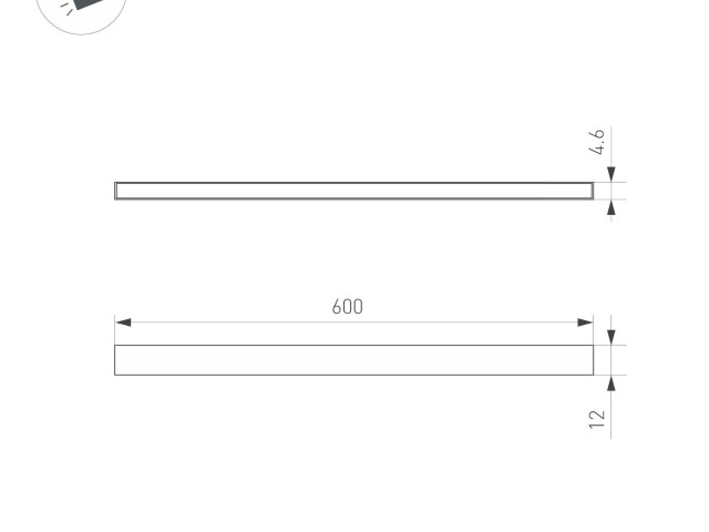 Светильник MAG-MICROCOSM-STRIP-L600-10W Day4000 (BK, 100 deg, 24V) (Arlight, IP20 Металл, 3 года) фото:2