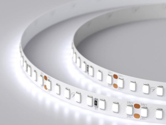 Лента RT 2-5000 24V Cool 8K 2x (2835, 160 LED/m, LUX) (Arlight, 12 Вт/м, IP20) фото:7