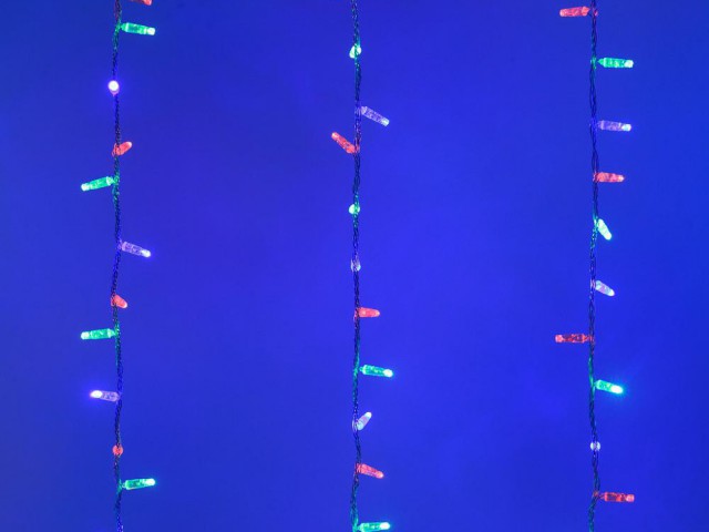 Светодиодная гирлянда ARD-CURTAIN-CLASSIC-2000x2500-CLEAR-405LED RGB (230V, 81W) (Ardecoled, IP65) фото:1