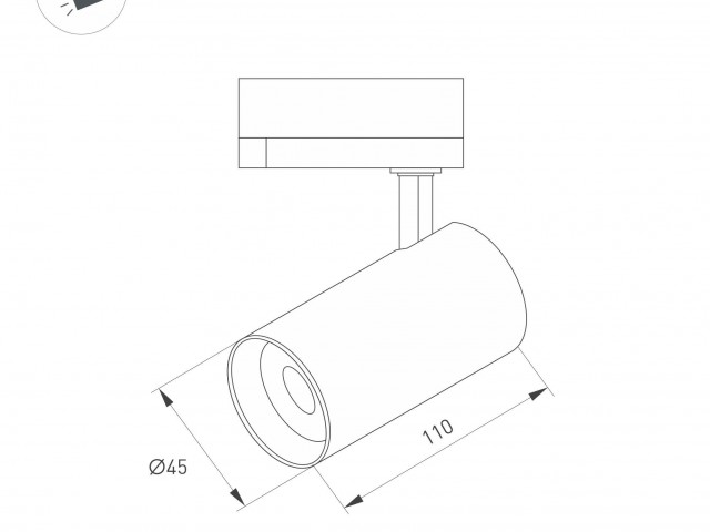 Светильник LGD-SPOT-2TR-R45-7W Day4000 (WH, 24 deg, 230V) (Arlight, IP20 Металл, 3 года) фото:2