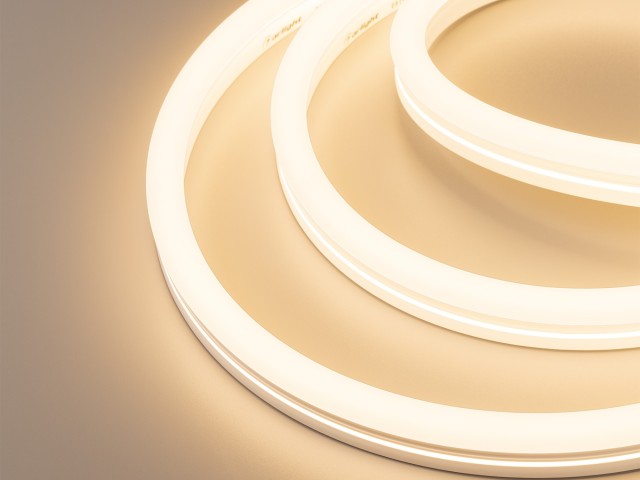 Лента герметичная MOONLIGHT-SIDE-X336-12x24mm 230V Warm2700 (11 W/m, IP65, 50m, wire x1) (Arlight, Грибовидная форма) фото:2