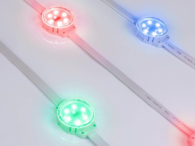Модуль управляемый SOLEX-DMX-3535-6-24V RGB 120deg (D40x16mm, 1.5W, IP67) (Arlight, Пластик, 3 года) фото:6