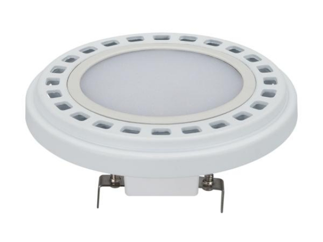 Лампа AR111-UNIT-G53-12W- Warm3000 (WH, 120 deg, 12V) (Arlight, Металл) фото:1