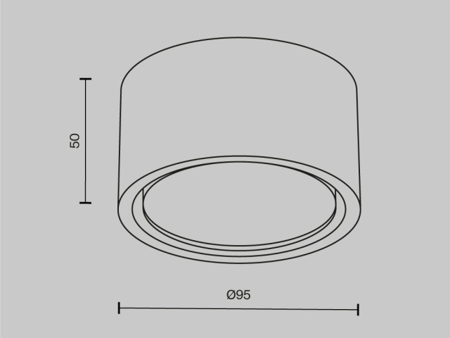 Потолочный светильник Technical C001CL-GX53-W фото:1