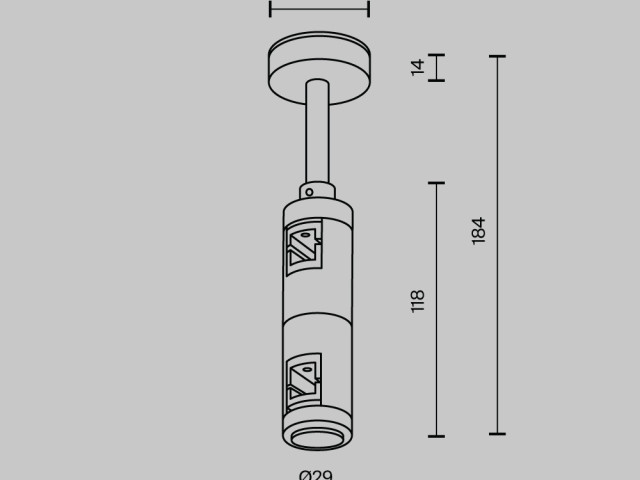 Комплектующие для систем освещения с токоведущими элементами Technical TRA156C-D1-B фото:6