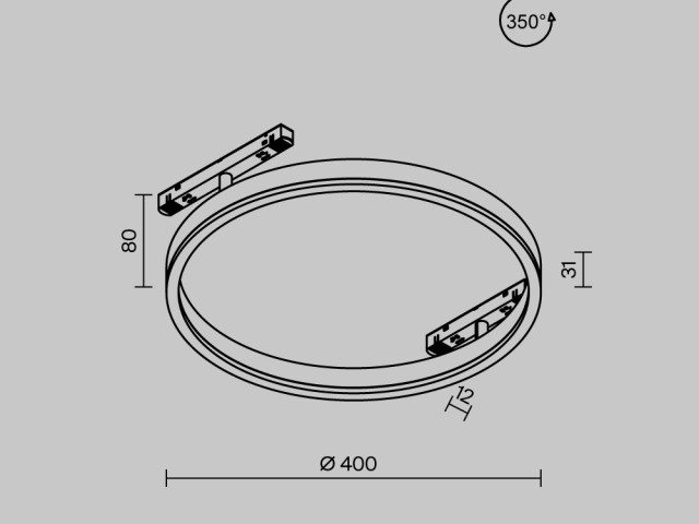 Трековый светильник Technical TR227-2-24W3K-B фото:12