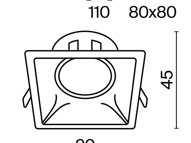 Встраиваемый светильник Technical DL029-2-01B фото:2