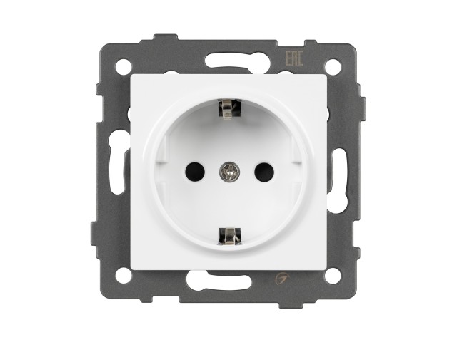 Механизм электрической розетки SCT-MEU1-PL-WH-V (250V, 16A) (Arlight, -) фото:2