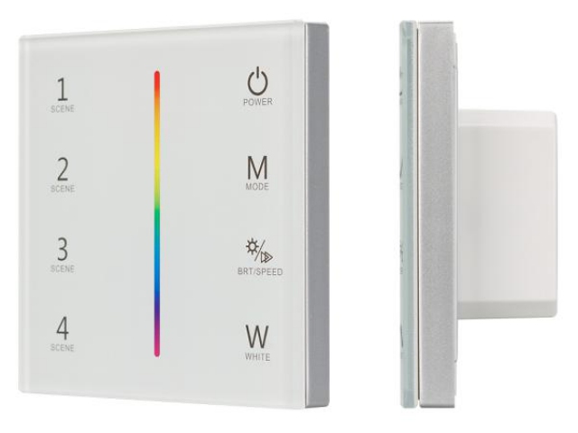 Панель Sens SMART-P22-RGBW White (12-24V, 4x3A, 2.4G) (Arlight, IP20 Пластик, 5 лет) фото:7