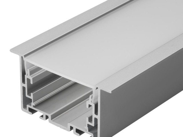 Профиль с экраном S2-LINIA69-F-2500 ANOD+OPAL (Arlight, Алюминий) фото:4