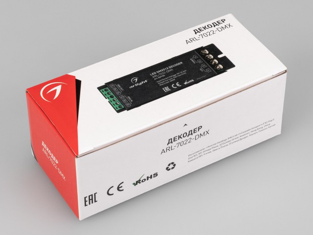Декодер ARL-7022-DMX (12-24V, 3x6A, DMX512) (Arlight, IP20 Металл, 3 года) фото:7